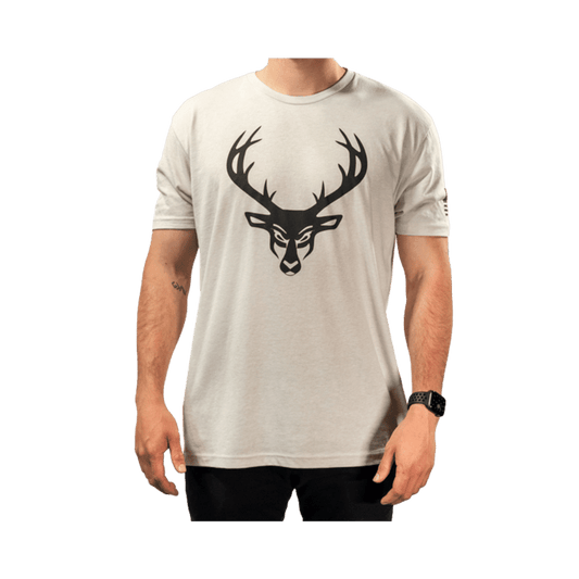 Bucked Up T-Shirt Sand/Black logo