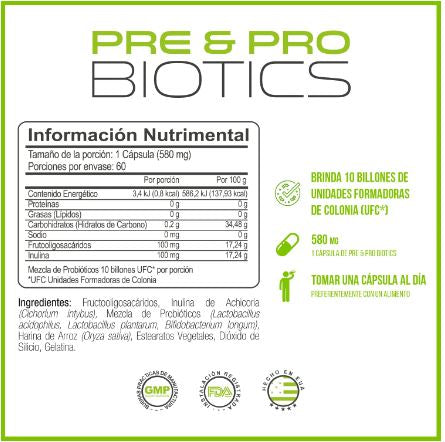 Forza Pre & Pro Biotics 60 caps