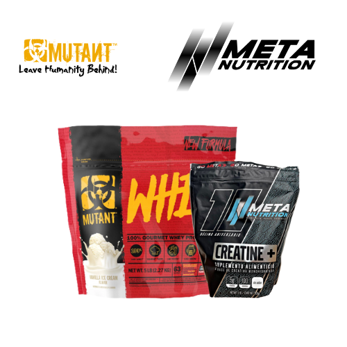 Mutant Whey 5 lbs + Creatina Meta 100 tomas