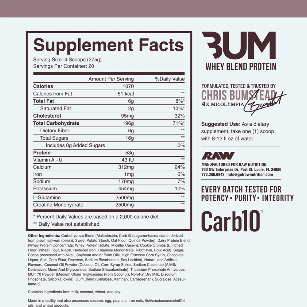 CBum Mass Gainer 12 lbs