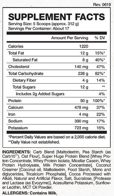 Super Huge Mass Gainer 12 lbs