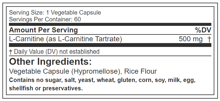 L-Carnitine GAT 60 caps