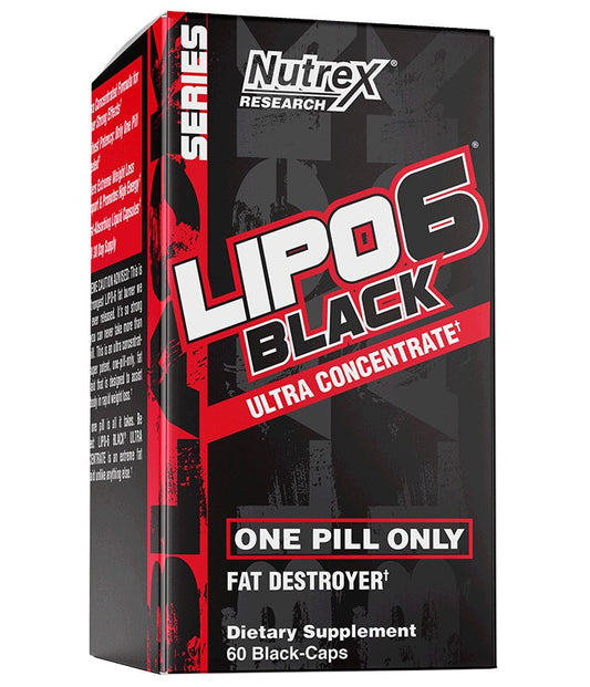 Nutrex Lipo 6 Black UC 60 Caps Rojo